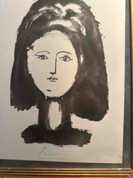 Pablo Picasso, 'Tete de Femme' (Woman's Head) Lithograph
