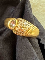 18K Gold and Diamond Cocktail Ring