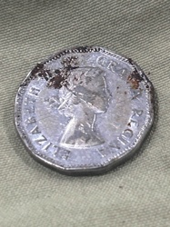 Elizabeth II (Regina) Canadian Coin (likely 10 Cents)