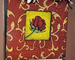 Decorative Rose Art Square