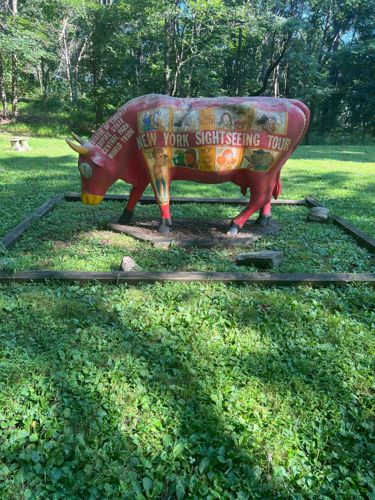 New York Sightseeing Tour Cow Sculpture