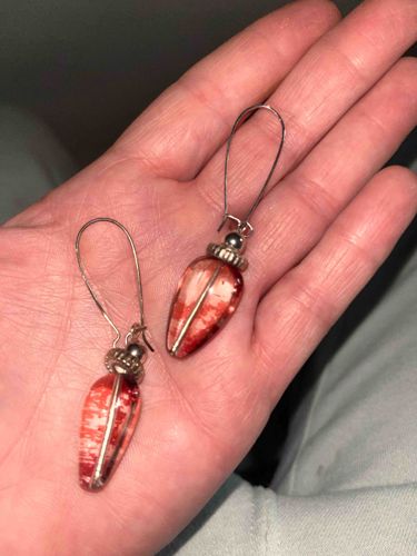 Blood Vial Dangle Earrings