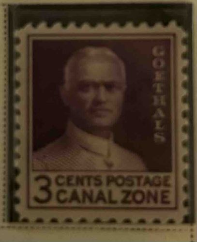 3 Cents Canal Zone Postage Stamp featuring Goethals