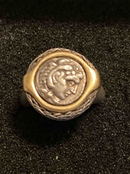 Alexander the Great Inspired Coin Ring