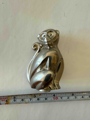 Silver Cat Figurine