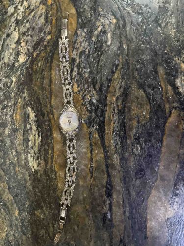 Vintage Ladies' Marcasite and Sterling Silver Cocktail Watch