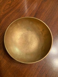 Engraved Brass Singing Bowl
