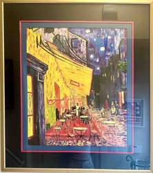 Framed Print of Vincent van Gogh's 'Café Terrace at Night'