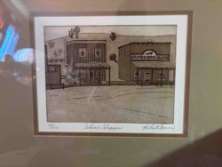 Silver Slipper Saloon Etching by Robert Brown