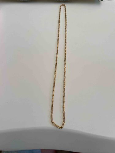 Peruvian 18 Carat Gold Paperclip Chain Necklace