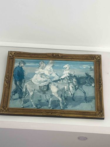 Reproduction Print of 'Donkey Rides on the Beach' by Isaac Israëls