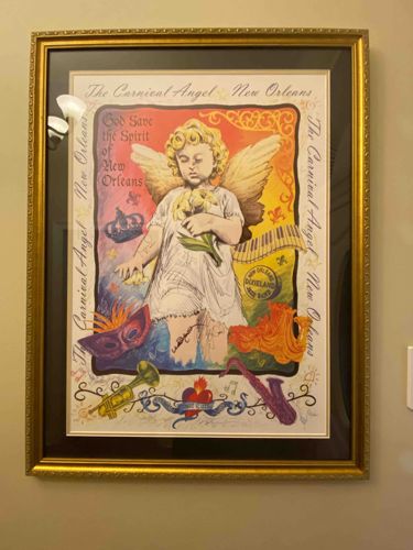 The Carnival Angel New Orleans Print by Michael Hunt (Celebrity Autographed Edition)