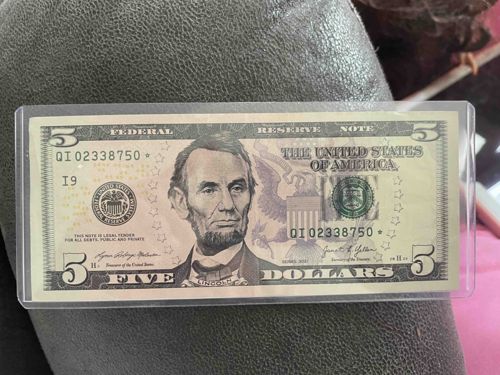United States Five Dollar Federal Reserve Star Note