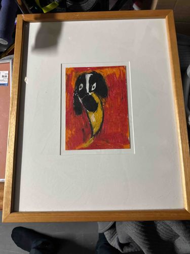 Stylized Bird or Dog Artwork