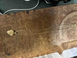 Gold-Toned Heart Locket Necklace