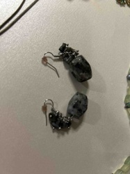 Labradorite Gemstone Dangle Earrings