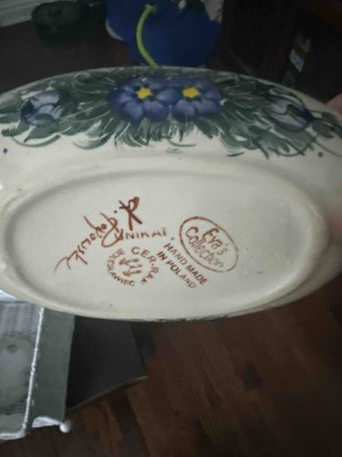 Polish Boleslawiec Pottery Oval Dish - Cer-Raf Eva's Collection