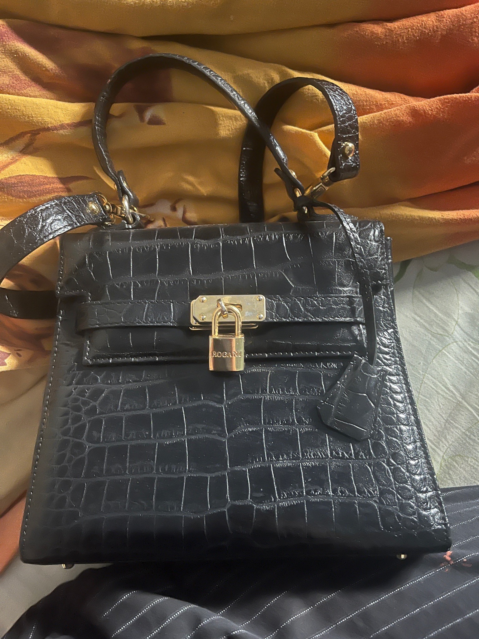 Submitted photo of Leather handbag, bears the name 'ROGAN' (not authenticated)