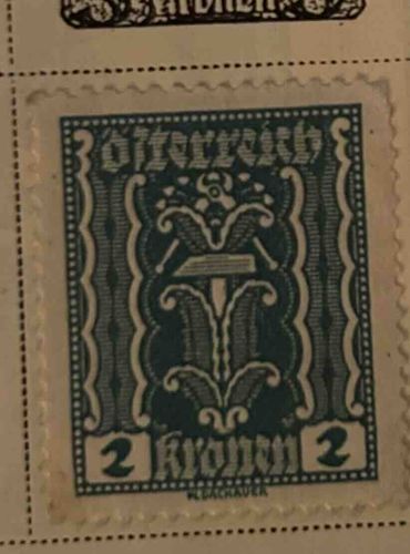 Austrian 2 Kronen Stamp (1916-1918)