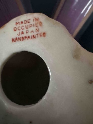 Occupied Japan Handpainted Ceramic Object