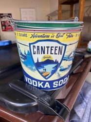 Canteen Spirits Vodka Soda Promotional Metal Bucket