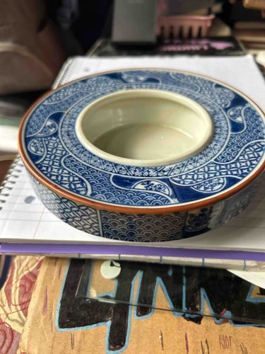 Japanese Imari-style Porcelain Ring Bowl or Planter