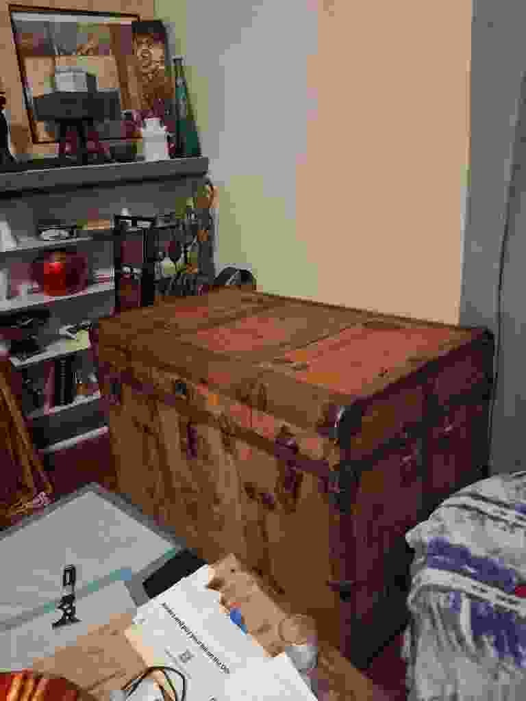 Vintage Victorian Steamer Trunk