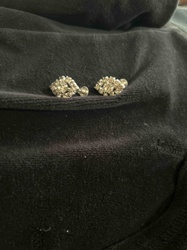 Vintage Rhinestone Screw-Back Earrings