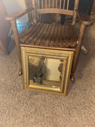 Gold Gilded Decorative Square Wall Mirror