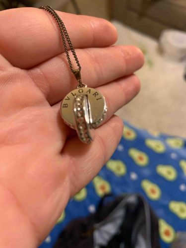Bvlgari B.zero1-inspired Necklace with Pave Accents