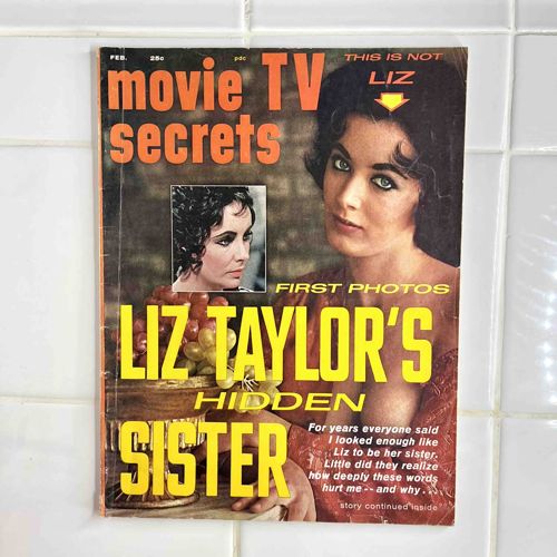Movie TV Secrets Magazine, "Liz Taylor's Hidden Sister" Issue
