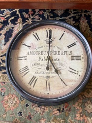 French Country Style Wall Clock
