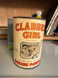 Vintage Clabber Girl Baking Powder Tin