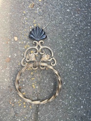 Forged Metal Towel Ring