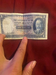 One Dollar Straits Settlements Banknote (1935 King George V)