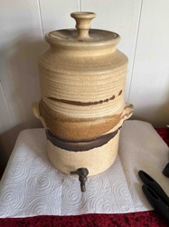 Studio Pottery Ceramic Water Dispenser signed Hartman