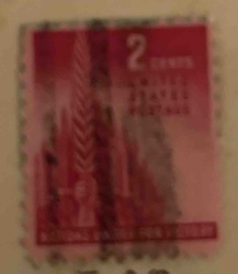 United States 2 Cents Postage Stamp (Statue of Liberty)