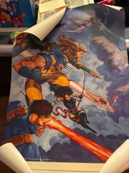 Marvel Comics X-Men Team Art Print (Likely Jim Lee Artwork)