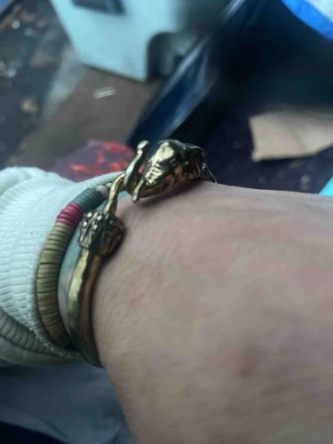 Brass Elephant Cuff Bracelet