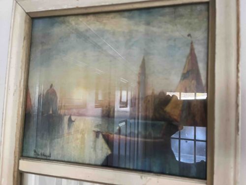 Framed Impressionistic Venetian Seascape Print