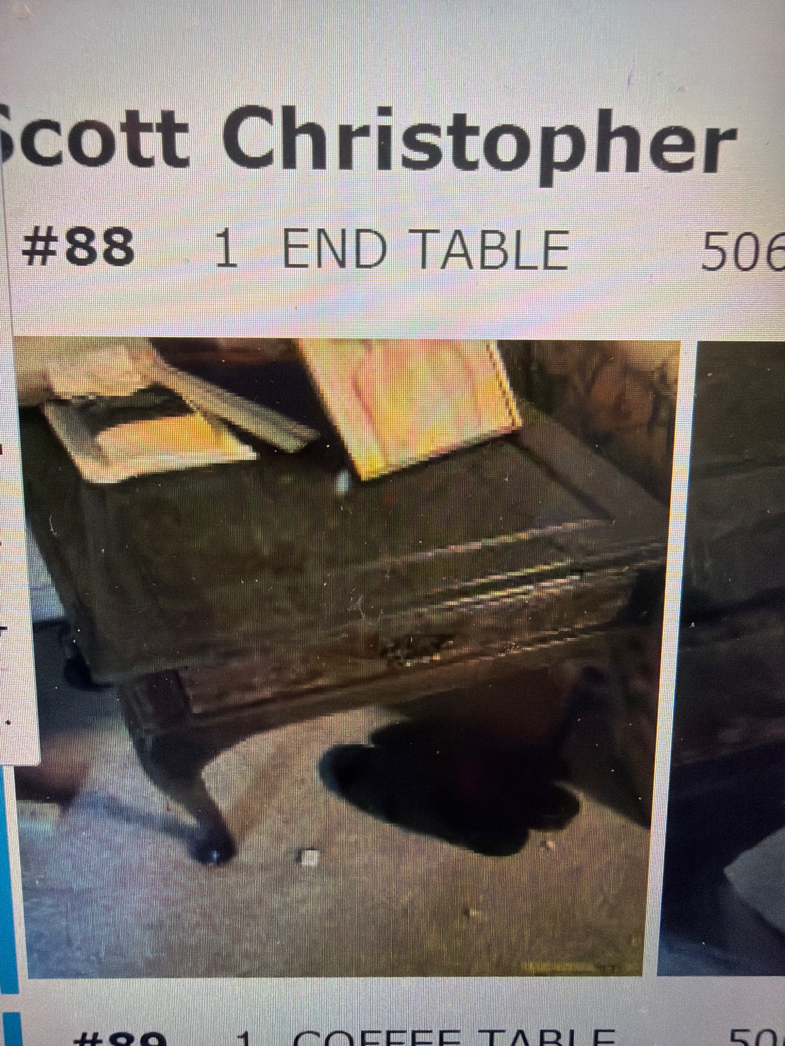 Submitted photo of Traditional-Style Dark Wood End Table