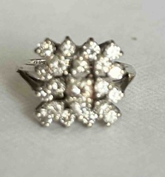 Diamond Cluster Cocktail Ring