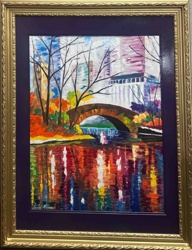Autumn in Central Park by Leonid Afremov