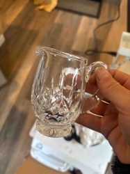 Cut Crystal Creamer Pitcher