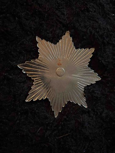 Seven-Pointed Star Badge (Likely Soviet-Era Military or State Award Component)