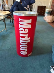 Marlboro Advertising Ice Bucket / Trash Can