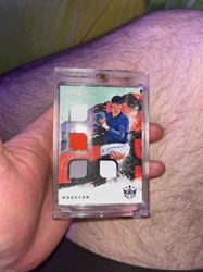 Forrest Whitley Memorabilia Baseball Trading Card in One-Touch Holder
