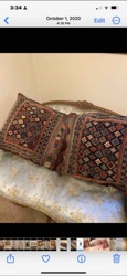 Pair of Kilim-Patterned Decorative Pillows