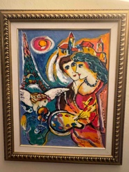 Artist's Vision with Eiffel Tower and Violinist