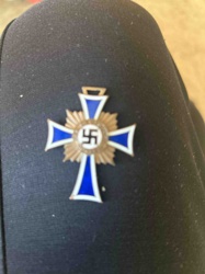 Nazi German Blue Max-style Swastika Medal